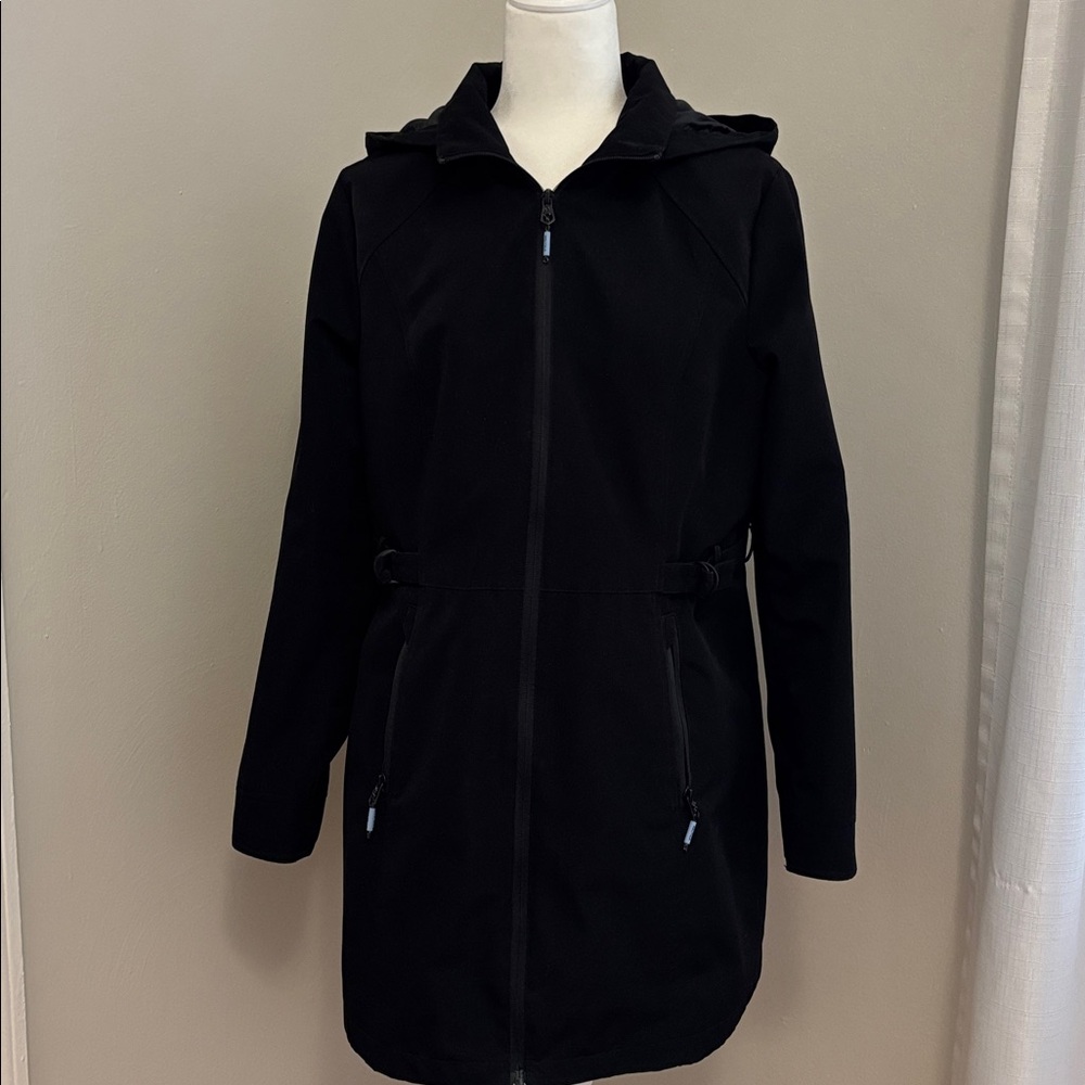 Nautica Black Logo Patch Jacket